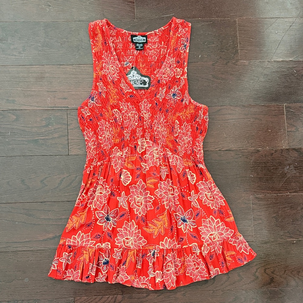 NWT Angie Floral Tank